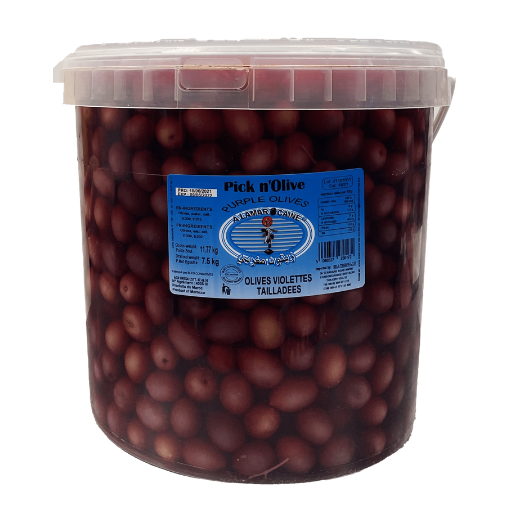 P11114 GREEK STYLE PURPLE OLIVES 7.5Kg 1